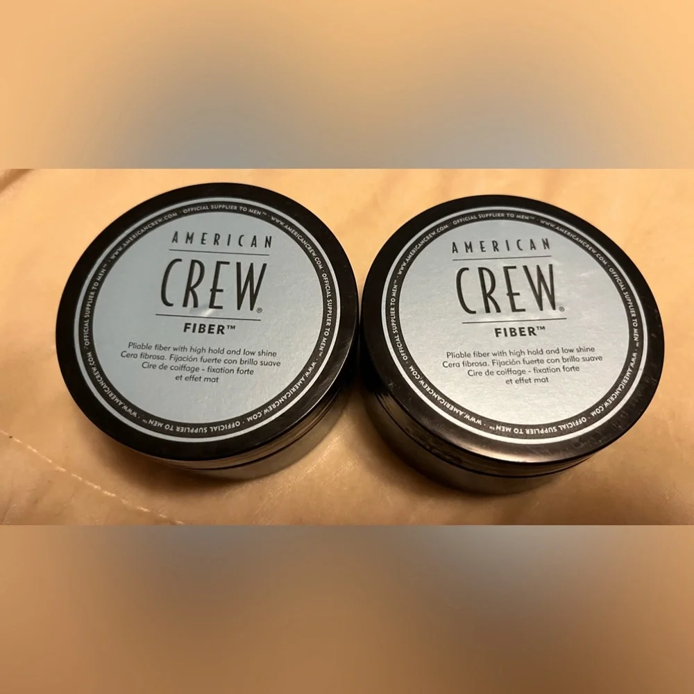 2- American Crew Pomade 2 3OZ Jars R U Can Mix Match W/Pomade & Fiber R 2 Fibers